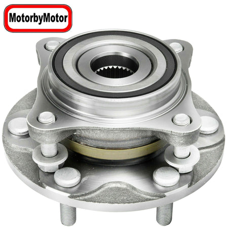 MotorbyMotor 950-001 Front Wheel Bearing and Hub Assembly 4WD with 6 Lugs Fits for Lexus GX460 GX470 (All Models), Toyota 4Runner FJ Cruiser Tacoma (4WD ONLY) Hub Bearing (4WD 4x4, 515040) MotorbyMotor