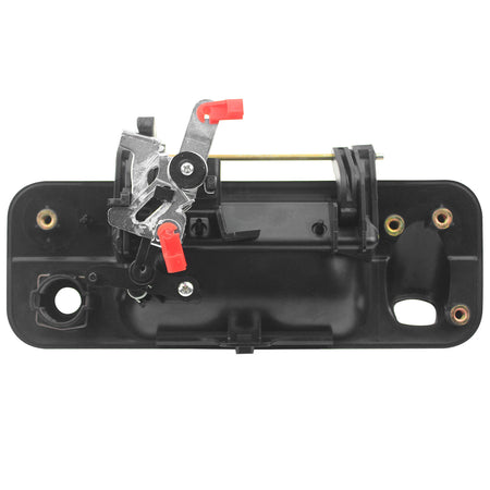 Rear Exterior Tailgate Door Handle Fits for Toyota Tundra Outer Door Handles Textured with Camera Hole (Plastic Black) MotorbyMotor