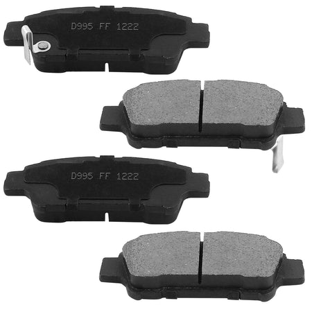 Motorbymotor Rear Brake Rotors 291mm Drilled & Slotted Design Brake Rotor & Brake Pad kit Fits for Toyota Sienna 2004-2010 MotorbyMotor