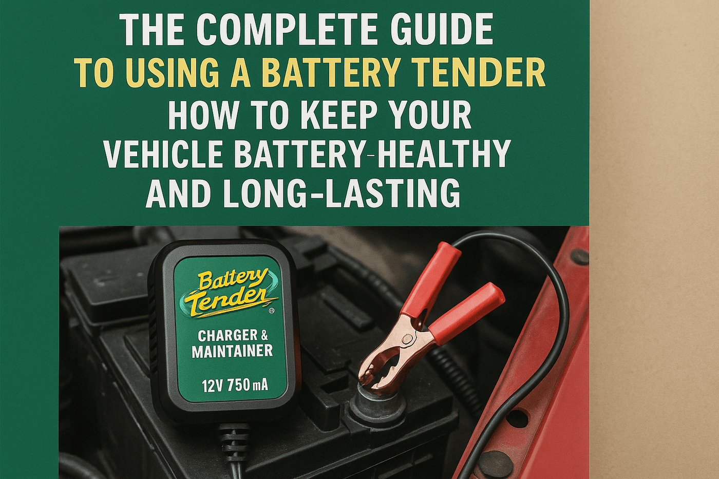 The Complete Guide to Using a Battery Tender: How to Keep Your Vehicle Battery Healthy and Long-Lasting - MotorbyMotor