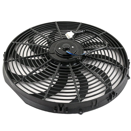 16" Electric Cooling Fan 12V 160W | Curved Blade Push Type