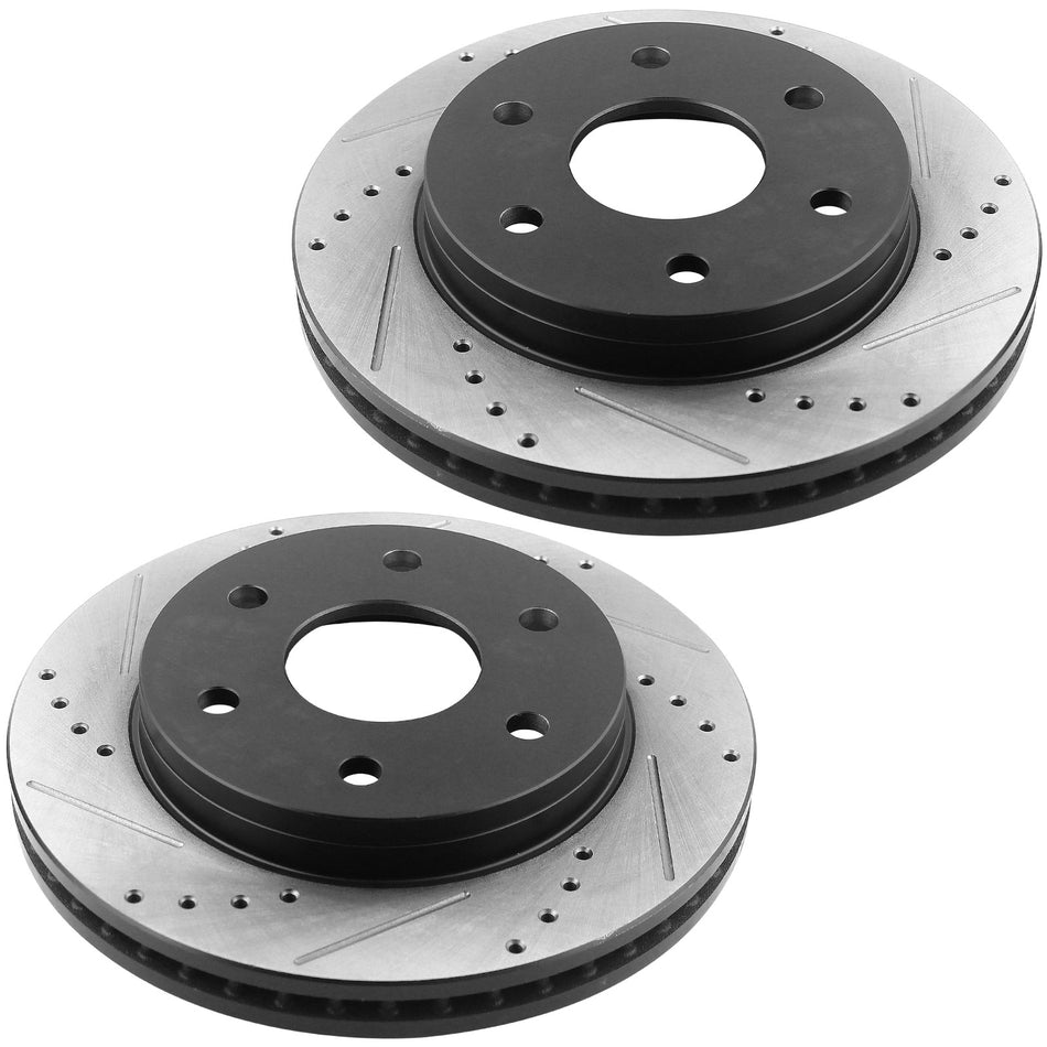MotorbyMotor Front Rear Brake Kits Rotors and Cearmic Pads Fits for Chevy Avalanche Silverado Suburban 1500 Tahoe, GMC Sierra 1500 Yukon XL 1500, Cadillac Escalade ESV EXT Disc Brake Rotor & Brake Pad