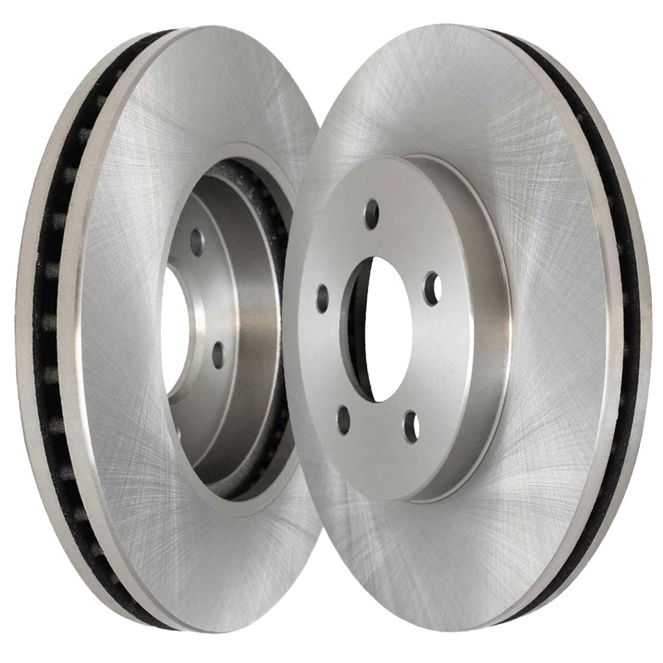 Front Drilled and Slotted Disc Brake Rotors for Chrysler Town & Country, Dodge Grand Caravan Journey,Volkswagen Routan, Ram C/V
