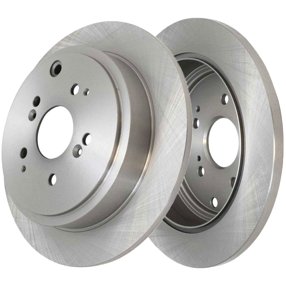 Rear Drilled and Slotted Disc Brake Rotors for Acura MDX, Honda Polit
