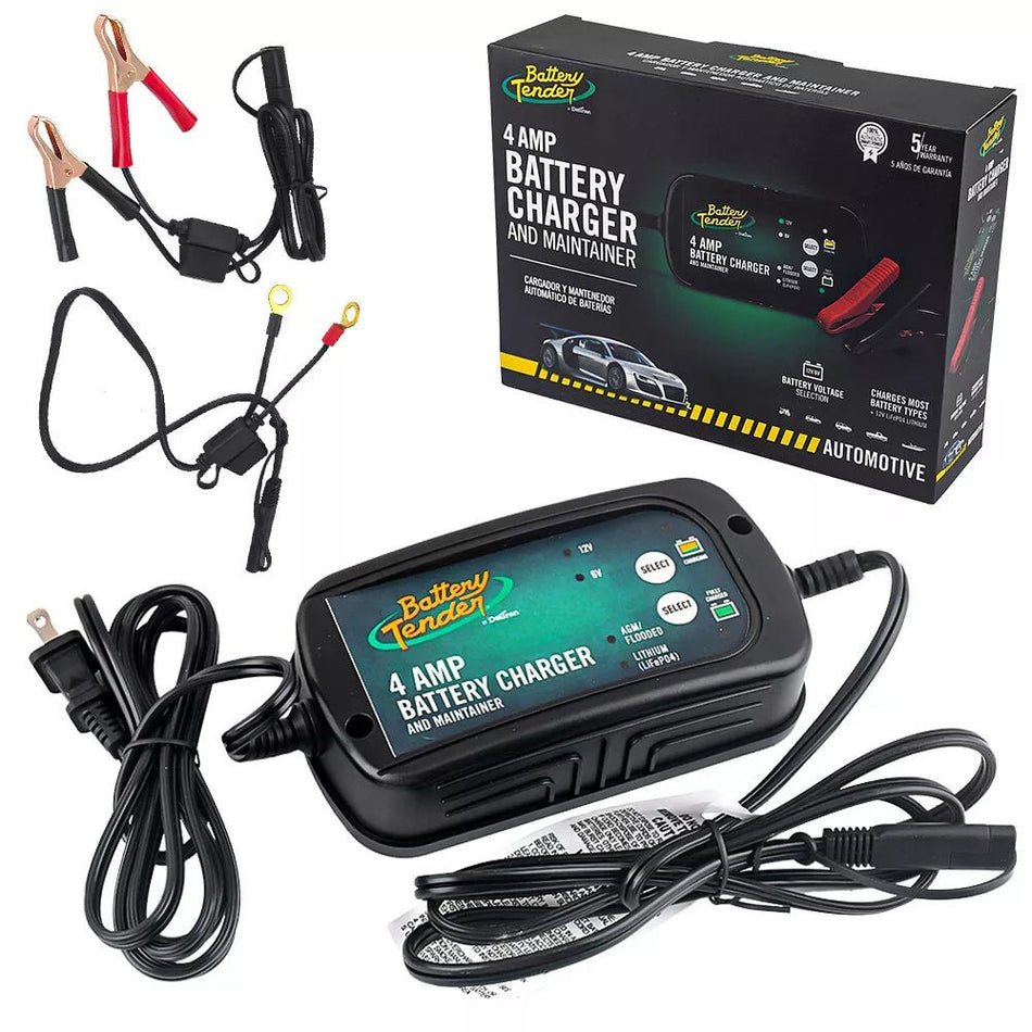 Battery Tender 6V 4A LED Charger for Truck ATV Motorcycle