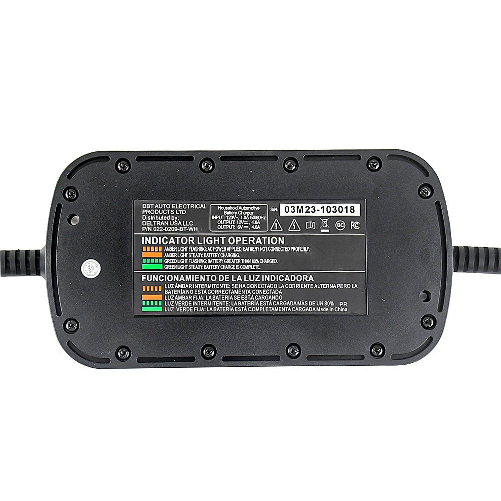 Battery Tender 6V 4A LED Charger for Truck ATV Motorcycle