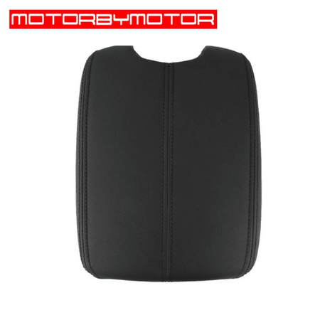Black Leather Suture Console Armrest Lid Cover for 2008 2009 2010 2011 2012 Honda Accord Center Console Cover Lid