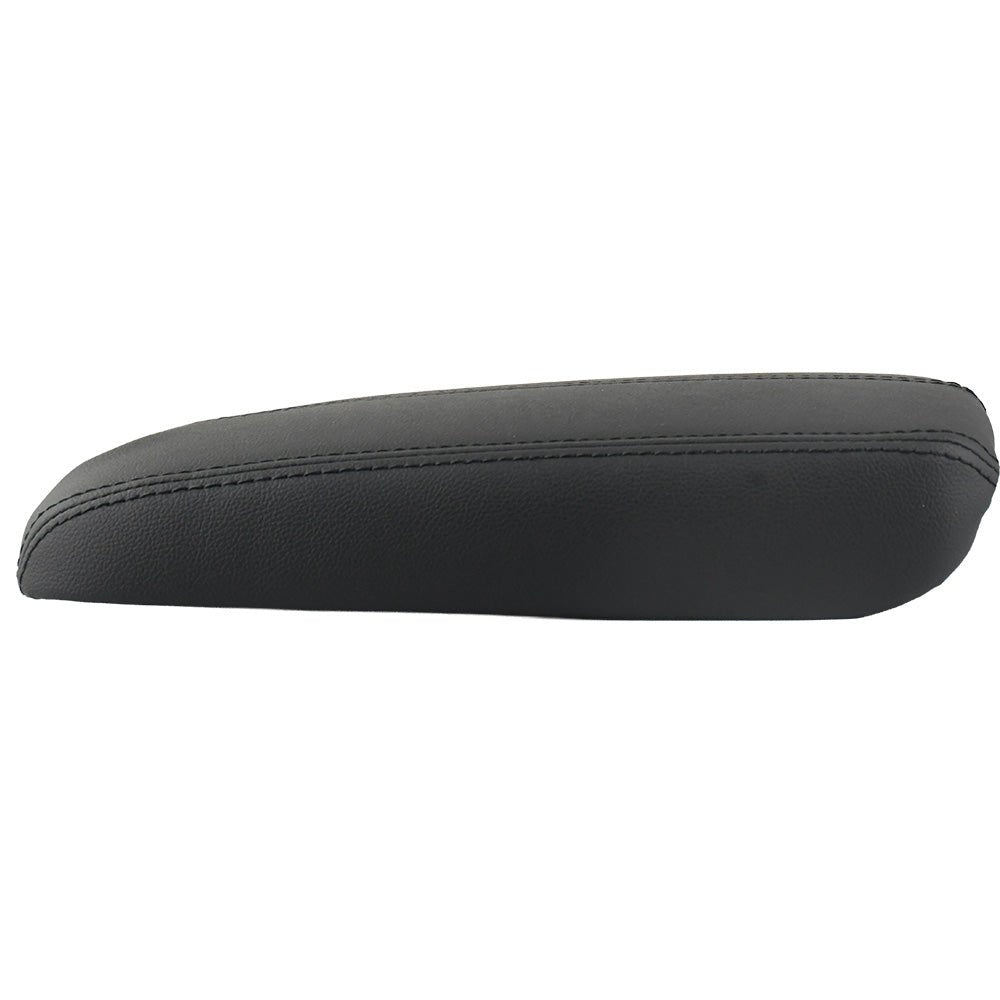 Black Leather Suture Console Armrest Lid Cover for 2008 2009 2010 2011 2012 Honda Accord Center Console Cover Lid