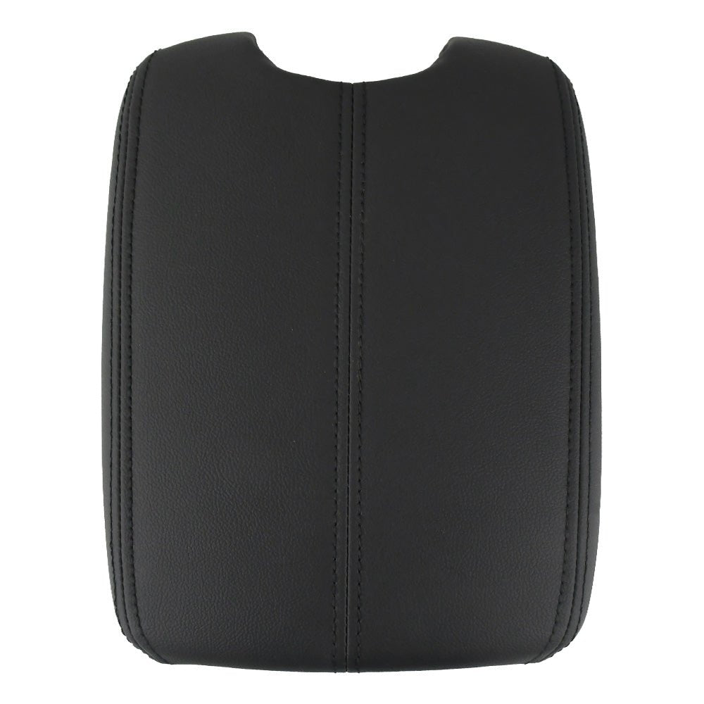 Black Leather Suture Console Armrest Lid Cover for 2008 2009 2010 2011 2012 Honda Accord Center Console Cover Lid