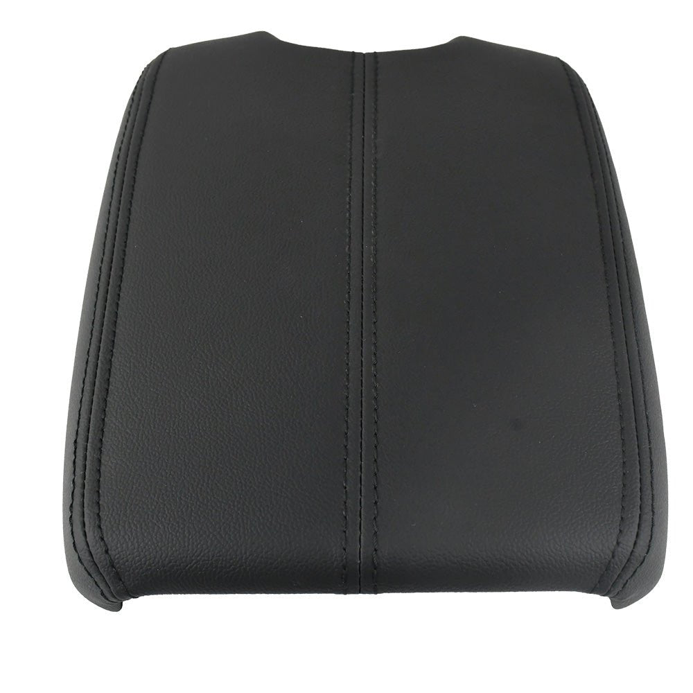 Black Leather Suture Console Armrest Lid Cover for 2008 2009 2010 2011 2012 Honda Accord Center Console Cover Lid