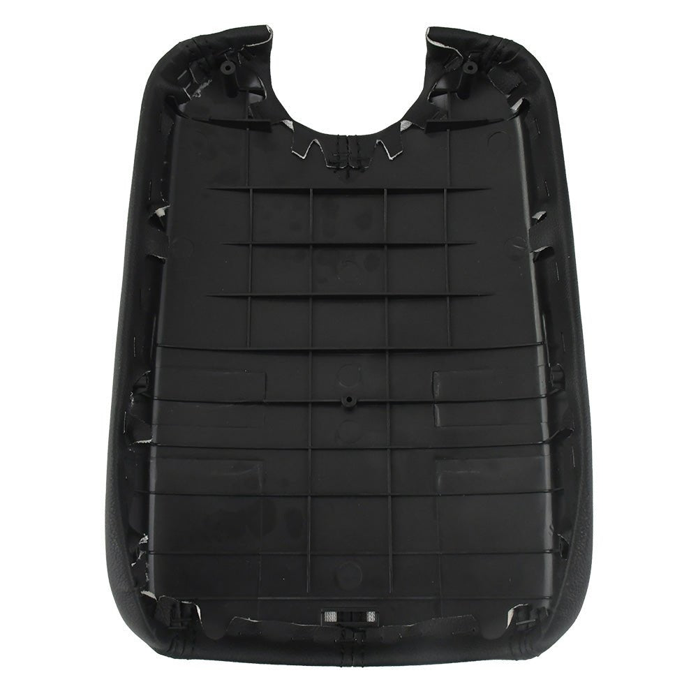 Black Leather Suture Console Armrest Lid Cover for 2008 2009 2010 2011 2012 Honda Accord Center Console Cover Lid
