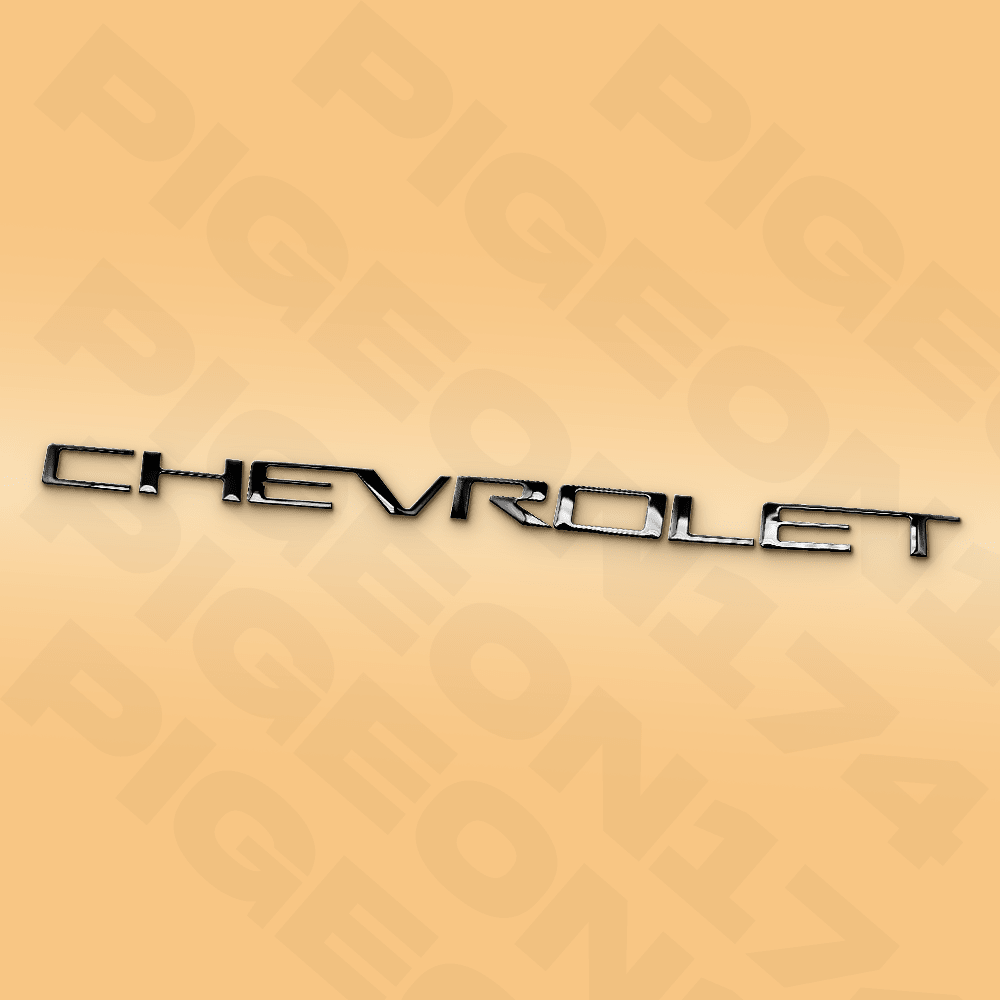 Chevy Silverado 1500 Tailgate Letters Black Emblem 2019 - 2025