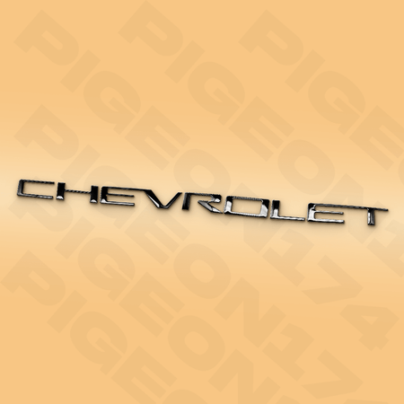 Chevy Silverado 1500 Tailgate Letters Black Emblem 2019 - 2025