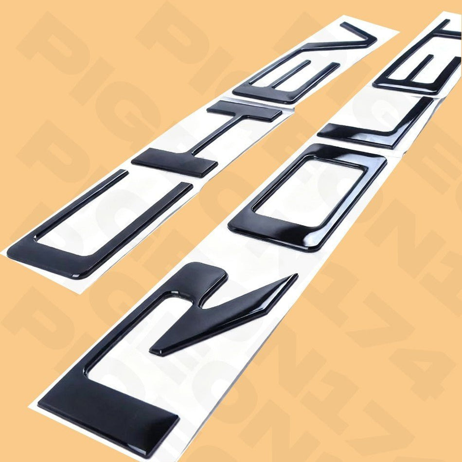 Chevy Silverado 1500 Tailgate Letters Black Emblem 2019 - 2025