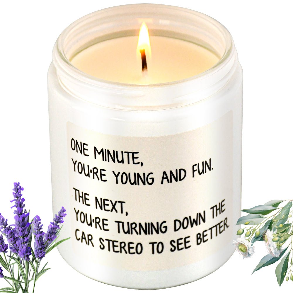 Funny Series Car Essential Oil Candle | Lavender Stress