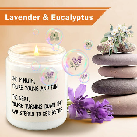 Funny Series Car Essential Oil Candle | Lavender Stress