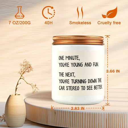 Funny Series Car Essential Oil Candle | Lavender Stress