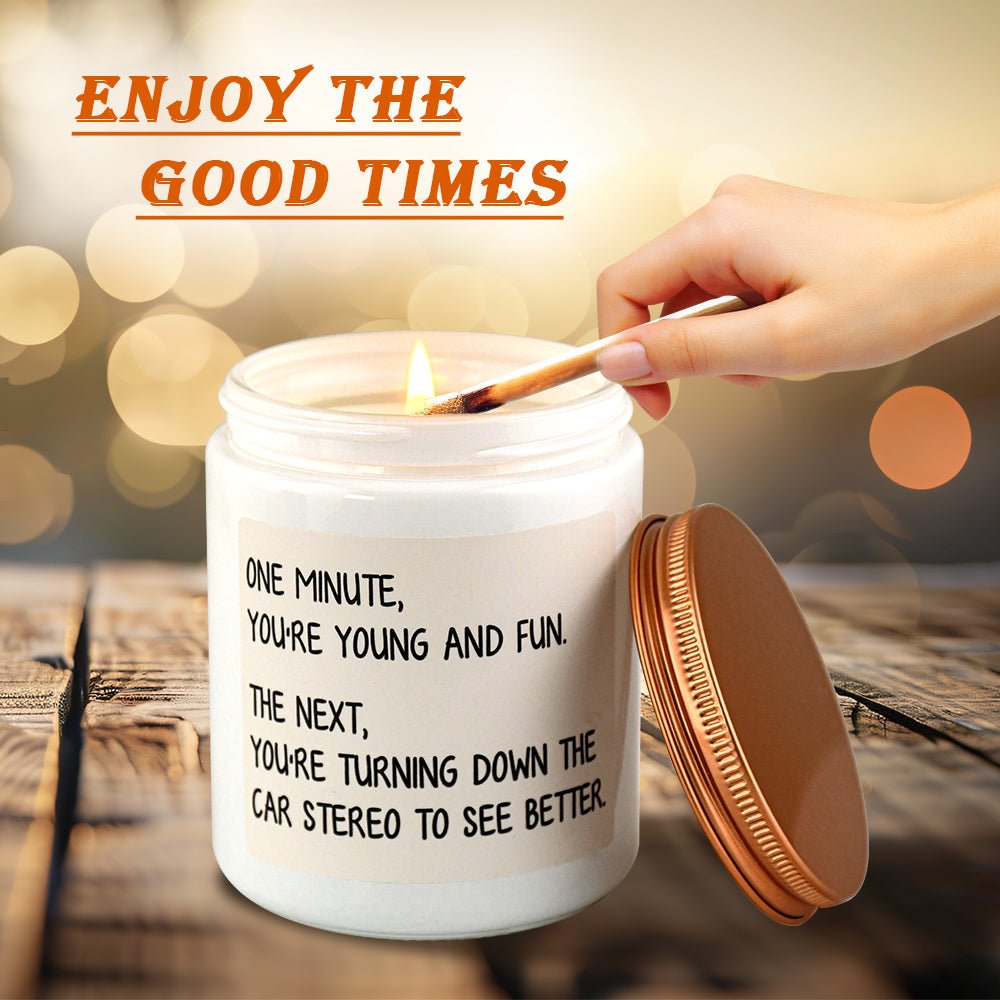 Funny Series Car Essential Oil Candle | Lavender Stress