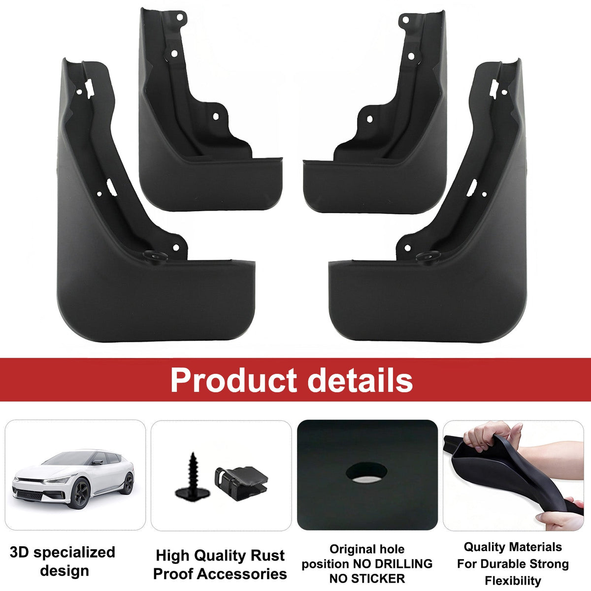 Molded Splash Guards | 2023–2026 Honda CR - V Front & Rear