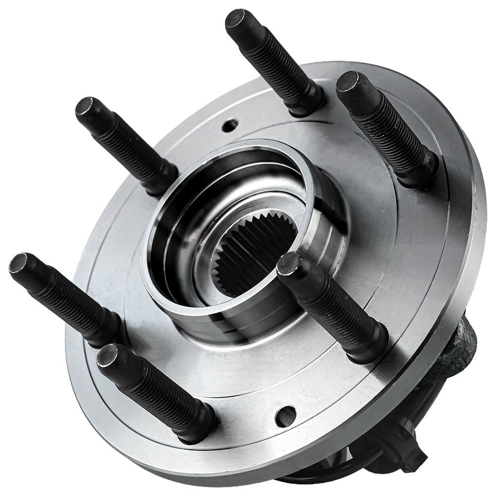 MotorbyMotor 515160 Front Wheel Bearing and Hub Assembly 4WD with 6 Lugs Fits for Chevy Silverado 1500 Suburban Tahoe, GMC Sierra 1500 Yukon XL, Cadillac XTS Escalade Hub Bearing (4x4, w/ABS)