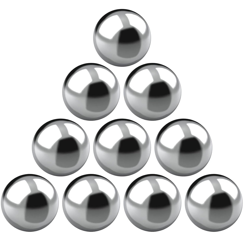 MotorbyMotor Chrome Steel Bearing Ball G25 1/2 Inch (10PC)