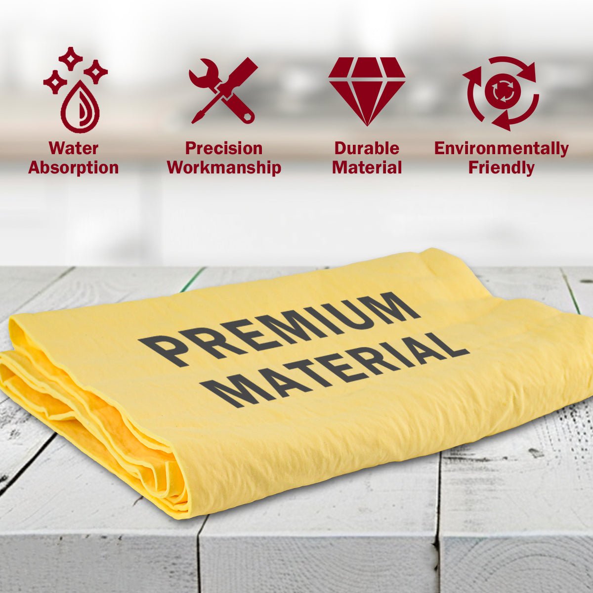 Premium 26x17" PVA Chamois Car Towel | Professional Detailing Kit