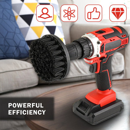 Pro Drill Brush Cleaning Set 3PCS | Bathroom & Tile Scrubber