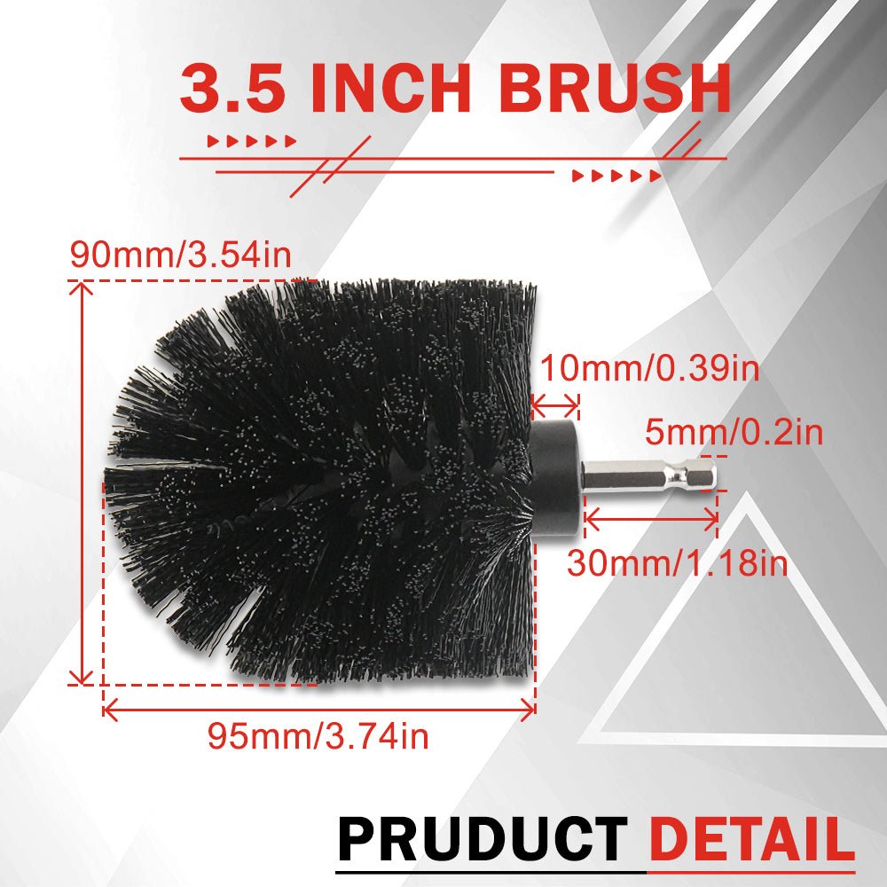 Pro Drill Brush Cleaning Set 3PCS | Bathroom & Tile Scrubber