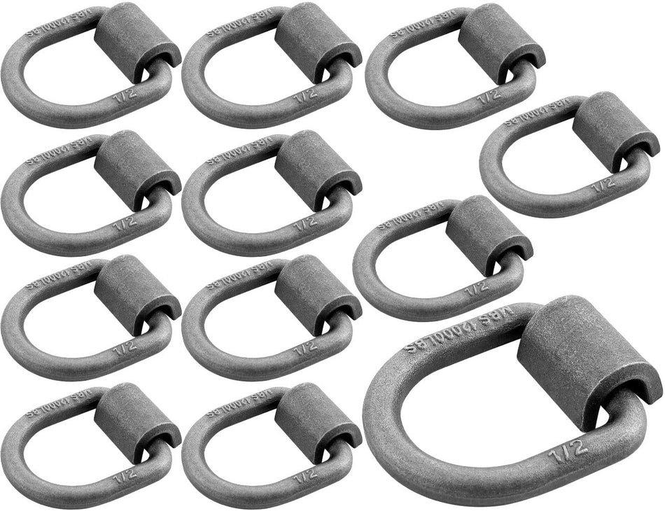 Robbor 1/2 Inch Forged D - ring With Weld - on Bracket