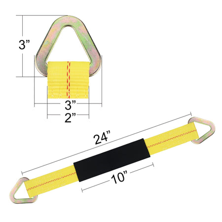 Robbor 36" Axle Tie - down Strap 4 - pack