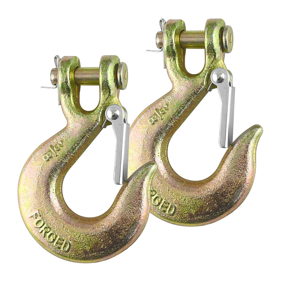 Robbor 3/8 Inch Clevis Hook With Safety Latch