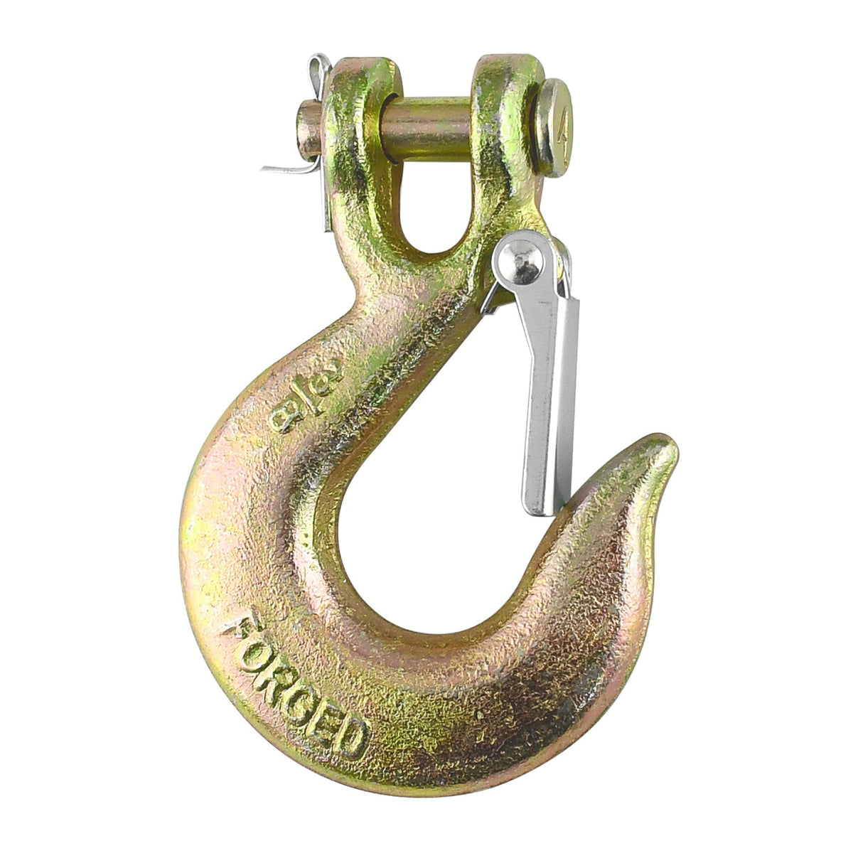 Robbor 3/8 Inch Clevis Hook With Safety Latch