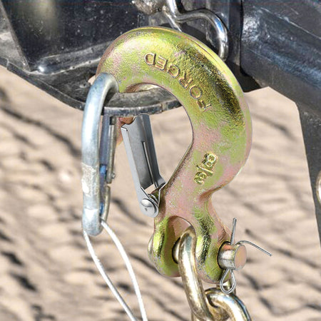 Robbor 3/8 Inch Clevis Hook With Safety Latch