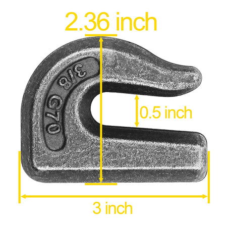 Robbor 3/8" Weld - on Grab Hook