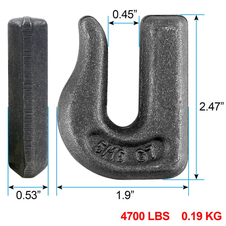 Robbor 5/16" Weld - on Grab Hook