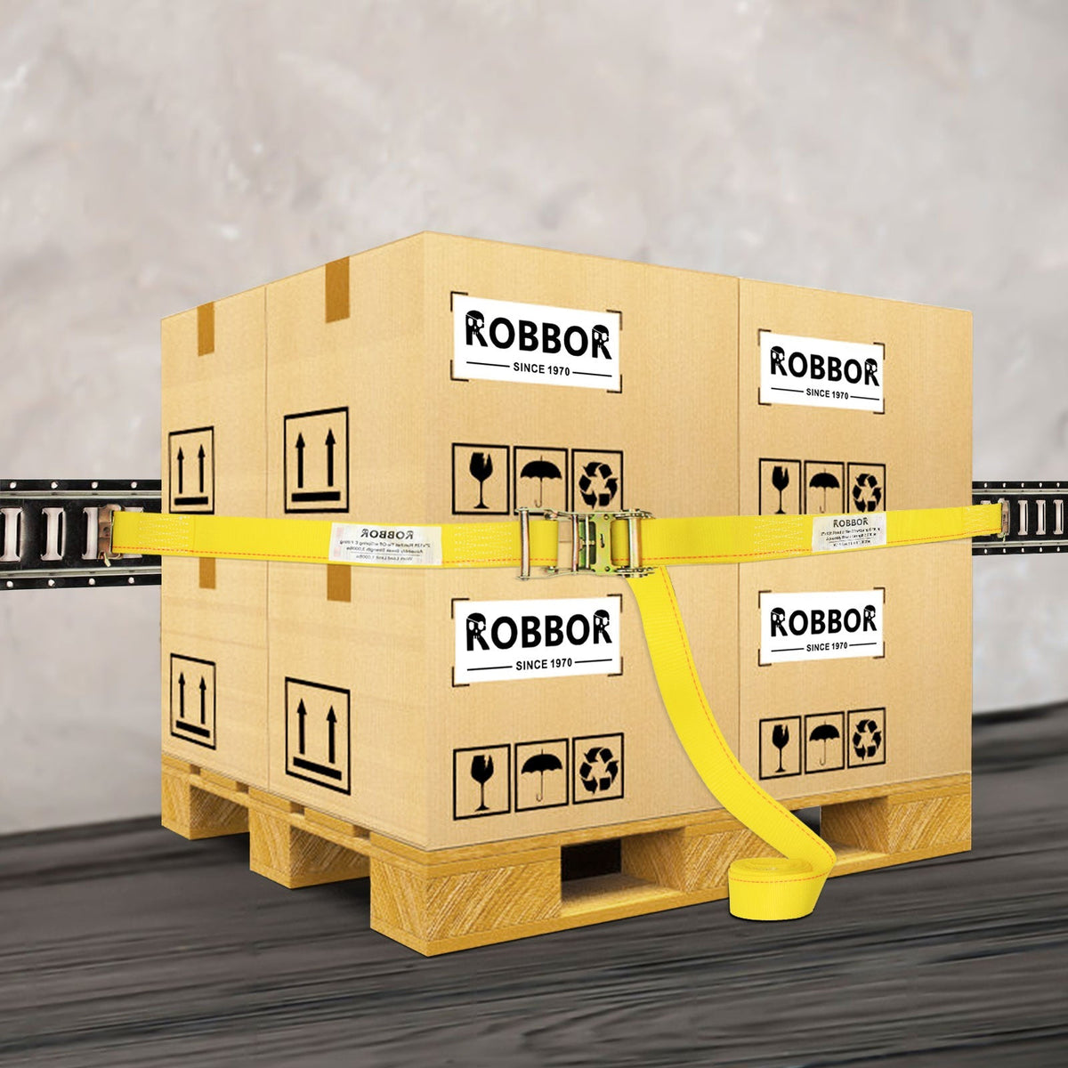 Robbor E - track Ratchet Straps 2 In. 12 Ft.