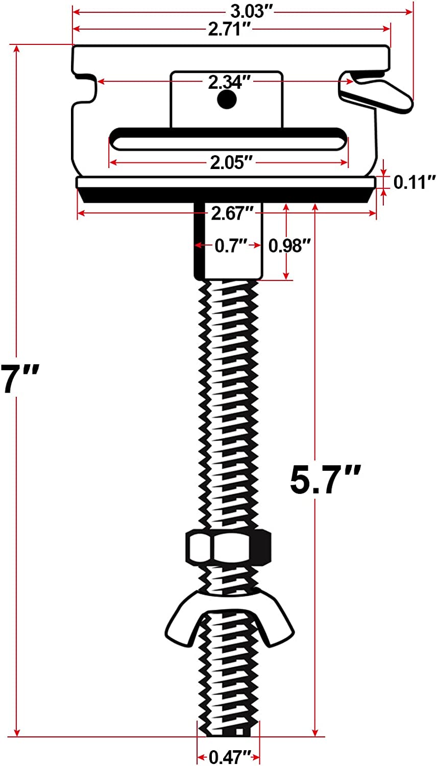 Robbor E Track Spare Tire Holder