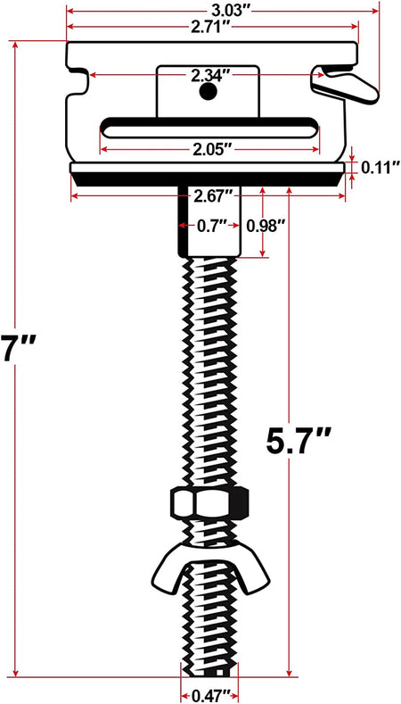 Robbor E Track Spare Tire Holder