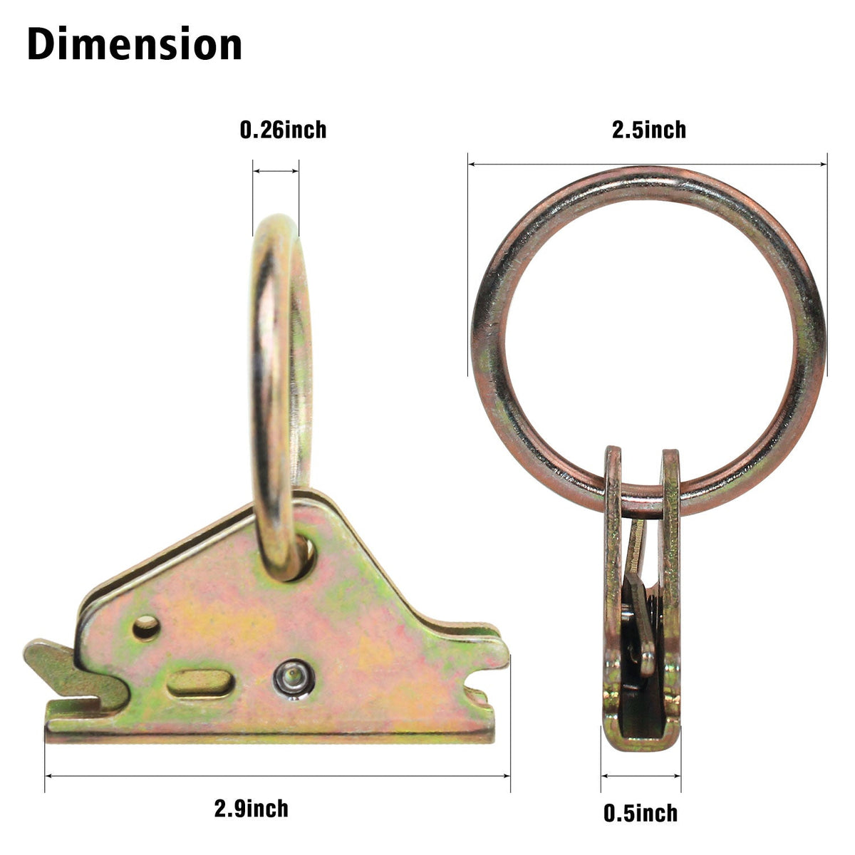 Robbor E - track Spring E - fitting W/ O - ring