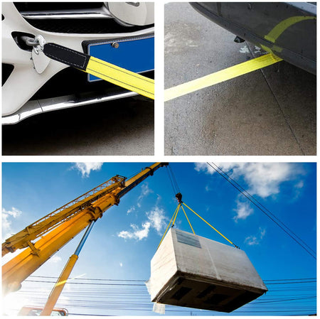 Robbor Nylon Lift Sling Webbing Straps 2in. 7 Ft.