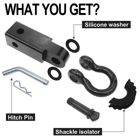 Robbor Shackle Hitch Receiver 2 Inch