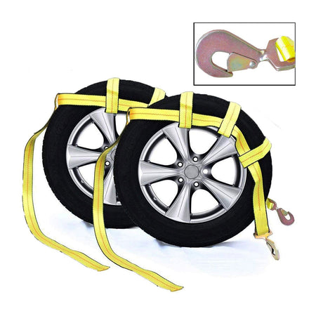 Robbor Tow Dolly Basket Strap Twisted Snap Hooks 14" Wheels
