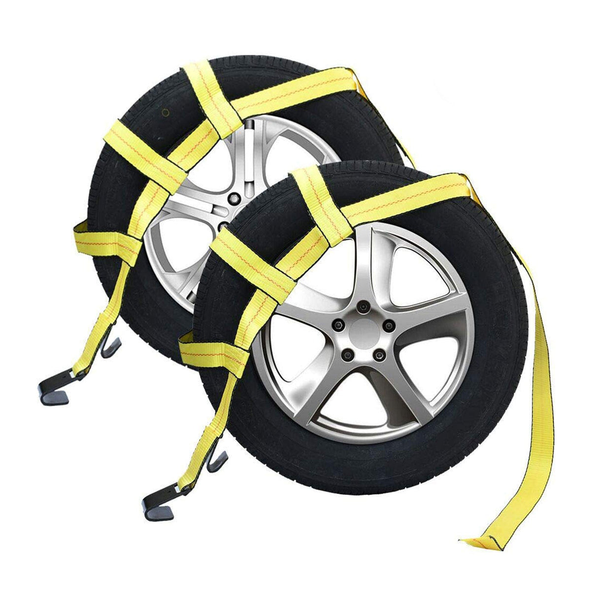 Robbor Tow Dolly Basket Straps Flat Hook 14" - 17" Wheels
