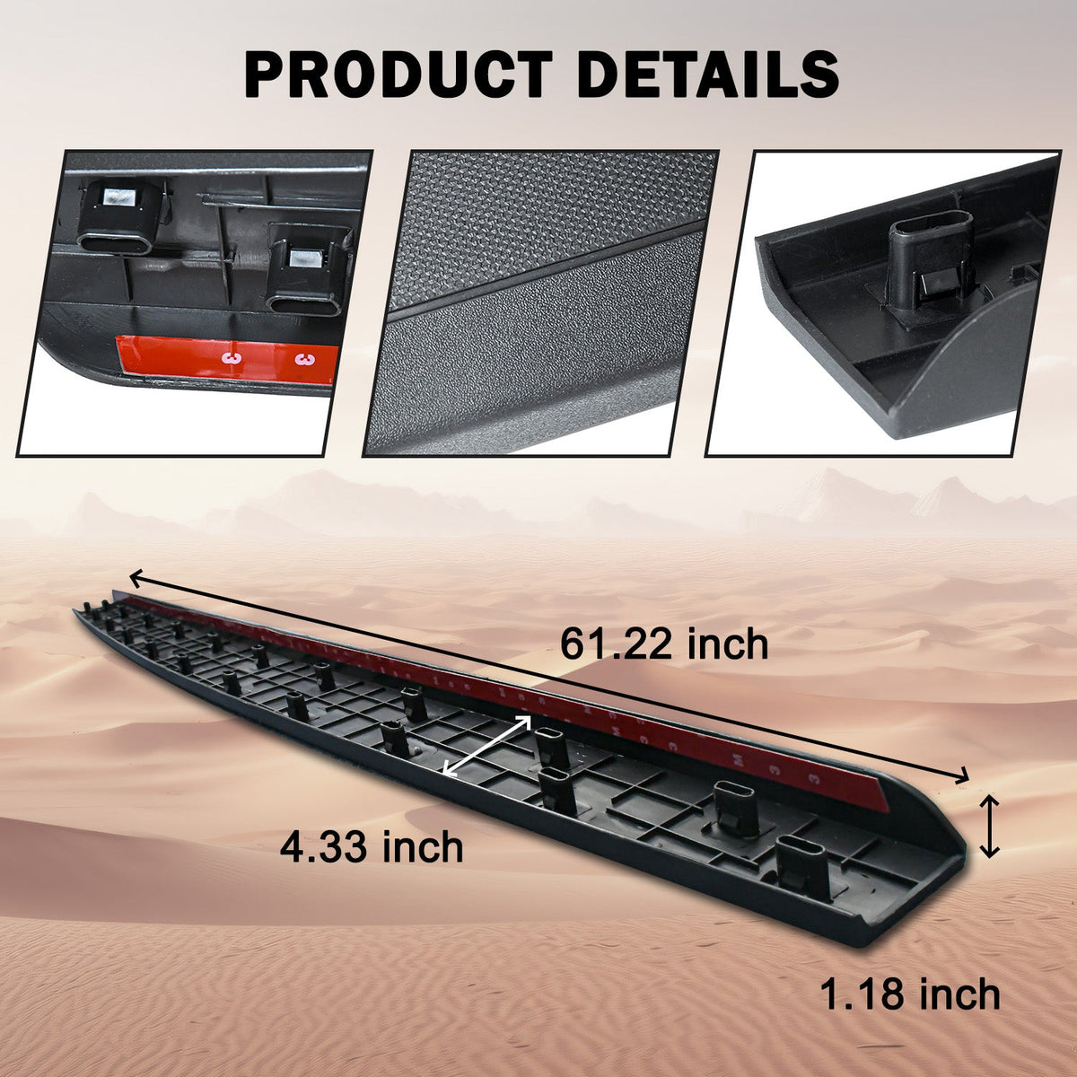 Tailgate Molding Cap Trim | 2014–2018 Chevy Silverado Sierra 1500