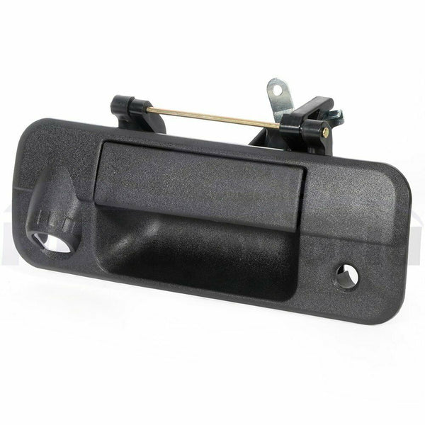 Textured Black Tailgate Handle with Rear Camera Hole Fits for 2007 2008 2009 2010 2011 2012 2013 Toyota Tundra Liftgate Hatch Rear Back Latch Handle MotorbyMotor