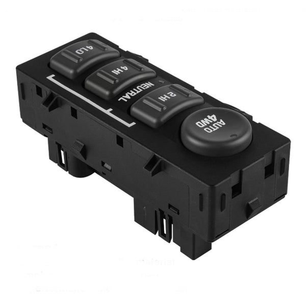 4WD Wheel Drive Switch Fit Chevrolet Silverado 1500, 2500 3500 (HD) Suburban, Avalanche, GMC Sierra 1500, 2500 3500 (HD), Yukon XL Master Power Window Switch Selector-15709327 MotorbyMotor