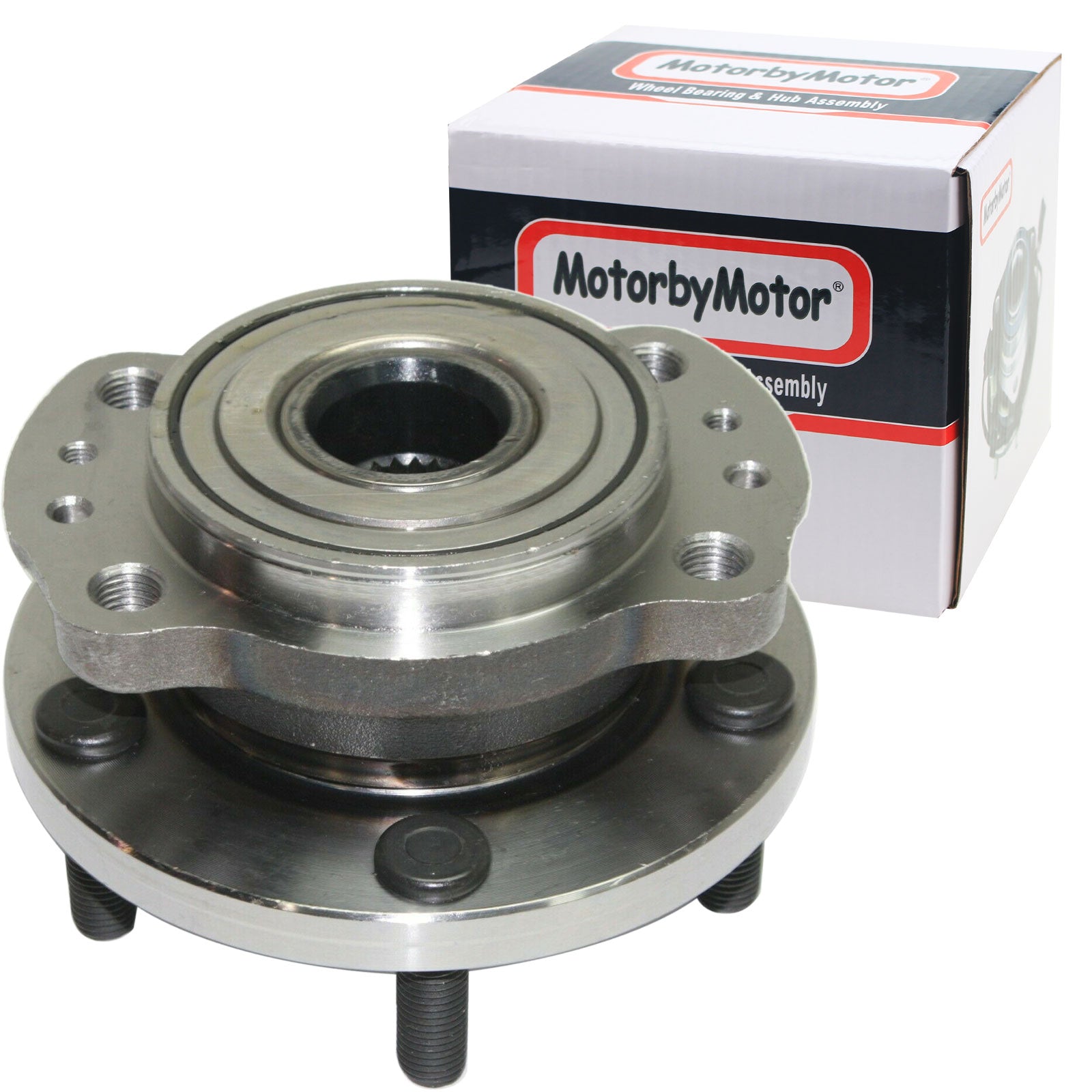 MotorbyMotor 512157 Rear Wheel Bearing Hub Assembly with 5 Lugs, Chrysler Town & Country, Dodge Grand Caravan Low-Runout OE Directly Replacement MotorbyMotor