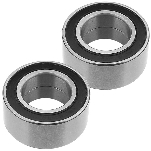 Front Wheel Bearings Fits for Honda Foreman 400 450 500 Rubicon 500,FourTrax Foreman 350 400,Rincon 650 680-2 Pcs (Chrome) MotorbyMotor