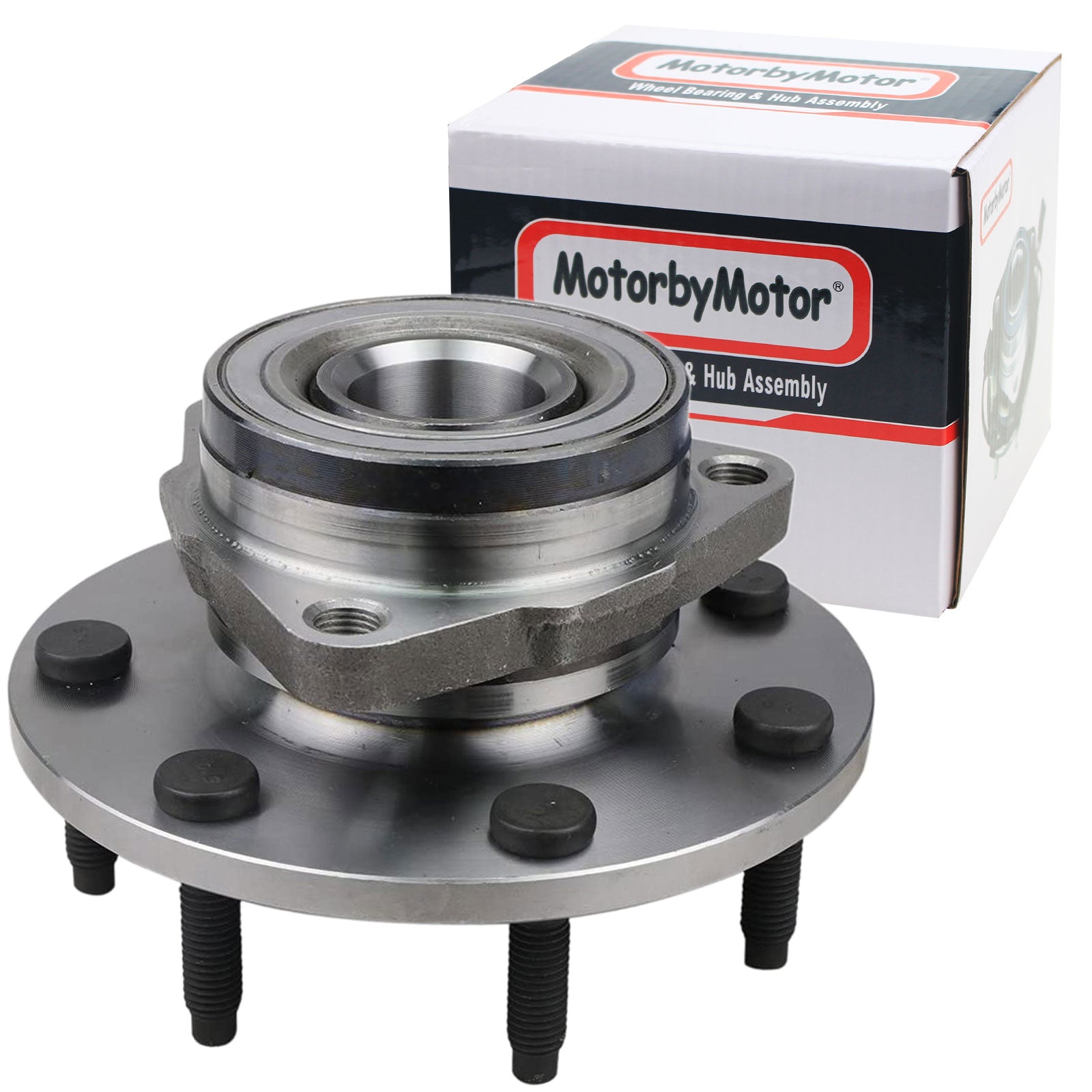 MotorbyMotor 515022 Front Wheel Bearing and Hub Assembly 4WD with 7 Lugs Fits for Ford F-150 2000, Ford F-250 1997 thru 1999 Low-Runout OE Directly Replacement Hub Bearing (2-Wheel ABS) MotorbyMotor
