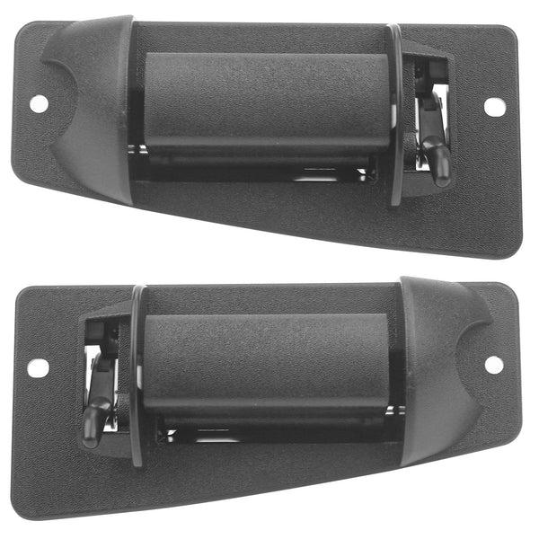 Rear Left and Right Exterior Door Handle Fits Chevy Silverado 1500 2500 3500,GMC Sierra 1500 2500 3500 Extended Cab 3rd Third Side-Extended Cab Passenger and Driver Side Outer Door Handles (Plastic) MotorbyMotor